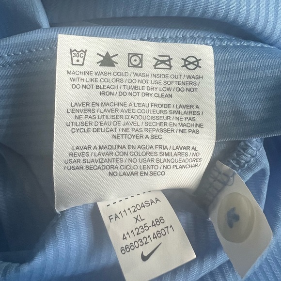 Nike Golf Light Blue Dri-Fit polo XL - Picture 5 of 5